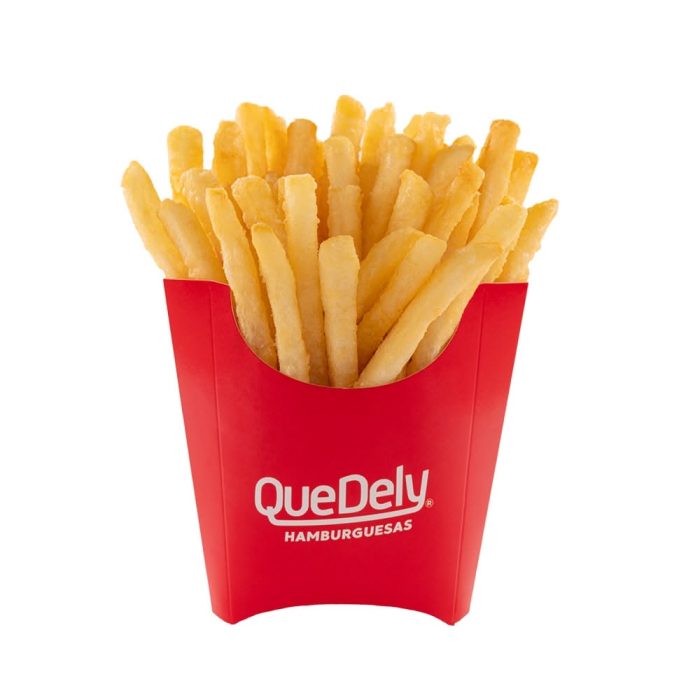 Papas Grandes en QueDely: Más papas, más sabor. Perfectas para compartir o para darte un gusto sin medida. Doradas, crujientes y servidas al momento.
